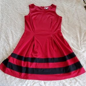 Liz Claiborne Jersey knit fit and flare dress.